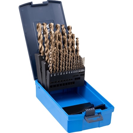 Pferd HSS Twist Drill Set 1/16 - 1/2 in. M35 Co5 INOX 29 pc 20076